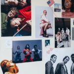 posters on the white wall
