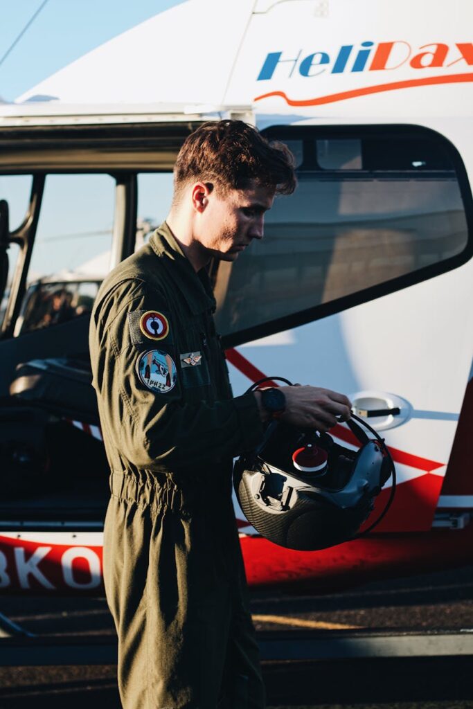 pilot of helicopter